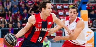 O jogo marcou o duelo entre os brasileiros Marcelinho Huertas (Baskonia) e Ricardo Fischer (Bilbao) na Liga ACB / Foto: Divulgação