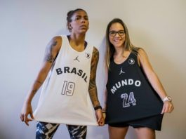 Com os uniformes, a judoca Rafaela Silva posou para fotos ao lado da skatista Pâmela Rosa / Foto: Divulgação