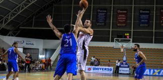 Com 11 pontos e sete sobras, Murilo foi fundamental no resultado positivo baiano / Foto: Maurícia da Matta/EC Vitória