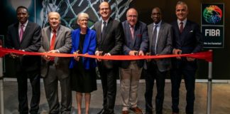 Hamane Niang, Horacio Muratore, Carol Callan, Andreas Zagklis, Ingo Weiss, Usie Richards e Carlos Alves / Foto: FIBA Americas