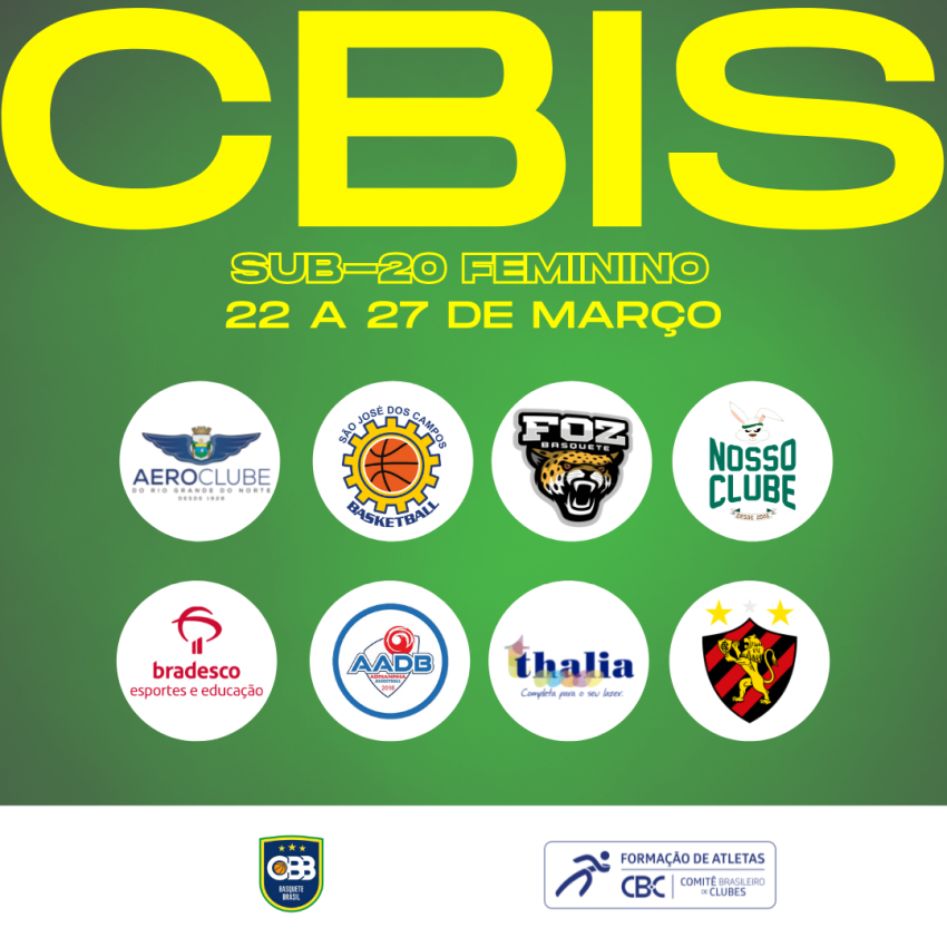 CBB divulga tabela completa da primeira etapa do Brasileiro Feminino de  Aspirantes - Databasket